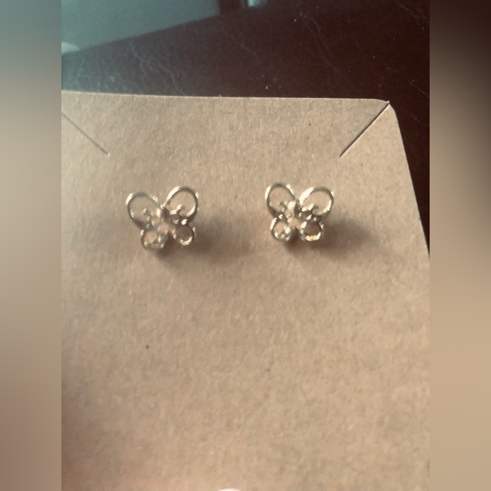 New 3 Pair Gold Tone Earrings